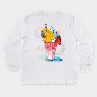 Golden parakeet Kids Long Sleeve T-Shirt